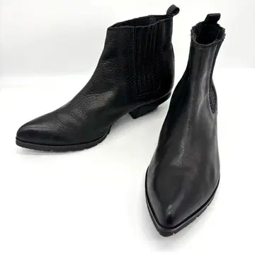 새상품급 라보키고시 웍스 사이드 고어 부츠 천연 가죽 스틸레토 23.5