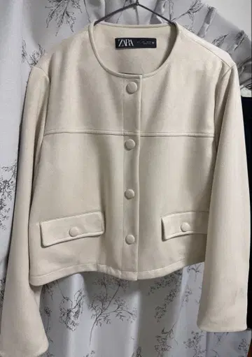 ZARA 아이보리 테일러드 자켓 L