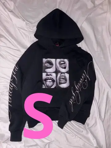 9090 Rip Print Hoodie size s