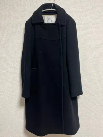 Tiara 블랙 울 코트