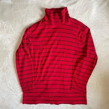 세인트존스베이 StJohn 터틀넥 보더 긴팔 티셔츠