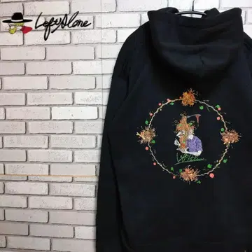 LEFT ALONE 레프트 얼론 후드티 L 사이즈 자수 로고!