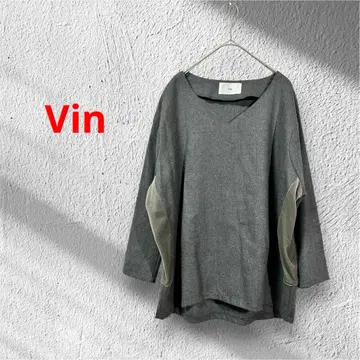 Vin 긴팔 이소재 상의 V넥 풀오버