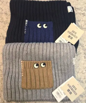 미사용 새상품 UNIQLO 안야 힌드마치 머플러 그레이&네이비 2개