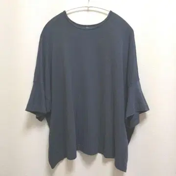 pas de calais 빅 실루엣 T셔츠 다크 블루