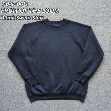 90s 00s 프룻 오브 더 룸 래글런 맨투맨 무지 블랭크 구제 의류