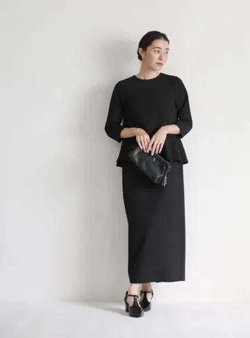 페이크 야드 페플럼 원피스