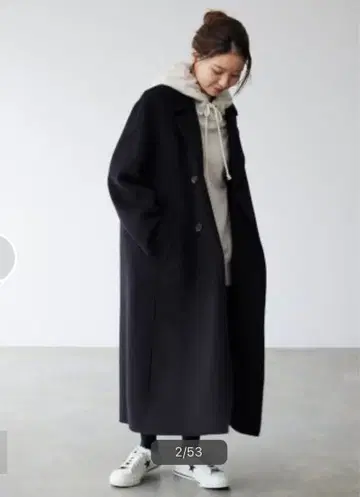 새상품 이에나 IENA 슈퍼160 더블 페이스 테일러드 코트 36