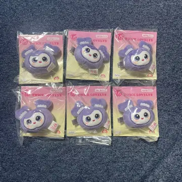 TWICE LOVELYS 봉제 인형 헤어핀 사나 GiGO 헤어 클립