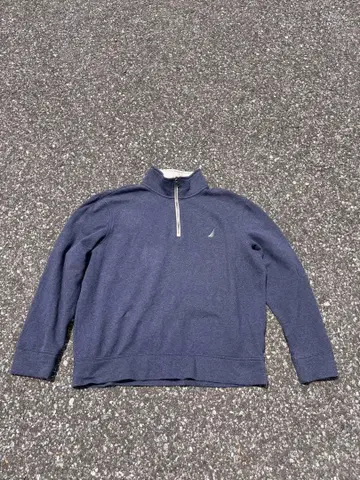 구제 의류 nautica 하프 지퍼 네이비 컬러
