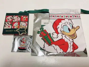 디즈니 스토어 크리스마스 시크릿 복조리 키체인 도날드
