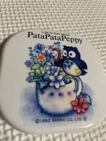 PataPataPeppy 1992년제 원형 거울과 빗 컴팩트 미러