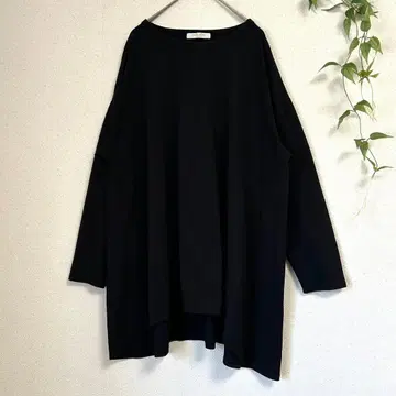 쇼콜라피네 로브 F 빅 실루엣 튜닉 블랙 A라인