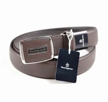 [먼싱웨어] 일본제 소가죽 가죽 벨트 브라운