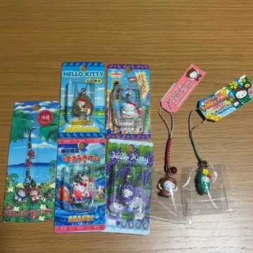 지역 한정 헬로키티 스트랩 7개 세트