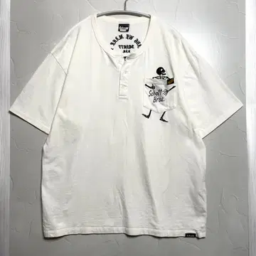 [ schott ] Skull emb. pocket T-shirt