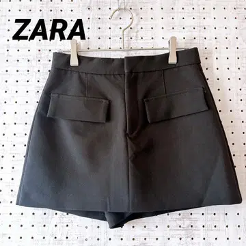 자라 ZARA 숏팬츠 포켓 디자인 블랙 (XS) 스커트처럼 보이는