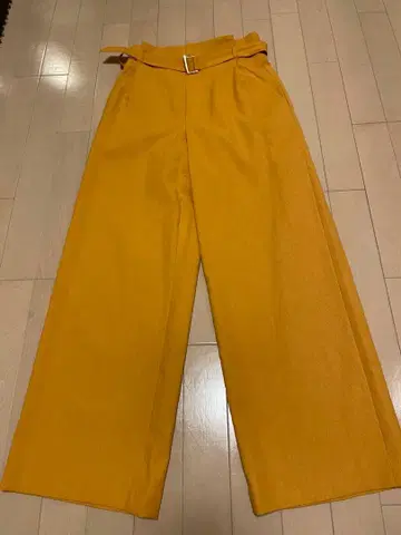 알아바일 벨트 와이드 팬츠