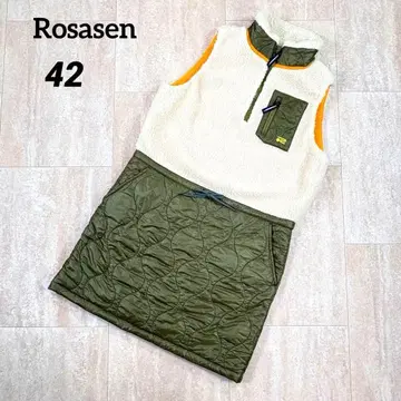 [로사센] 보아 원피스 42 사이즈 스커트 충전솜 절개 디자인 가을/겨울