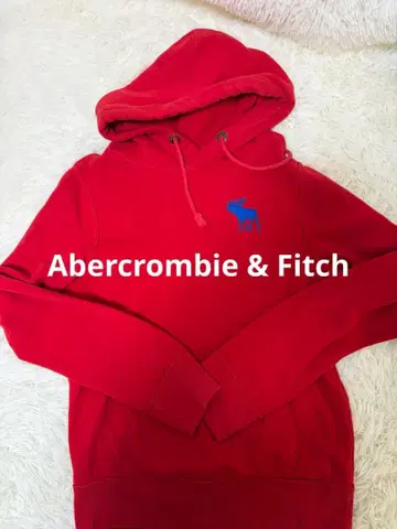 Abercrombie & Fitch 후드티 S 레드