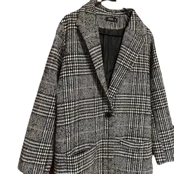 Amulet 체크 무늬 롱 코트