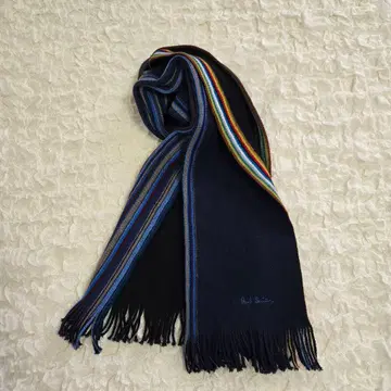 Paul Smith 네이비 스트라이프 머플러