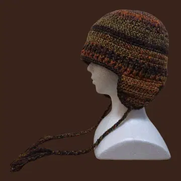 귀도리 니트 모자 이어 플랩 비니 크러셔 모자 크로셰 모자