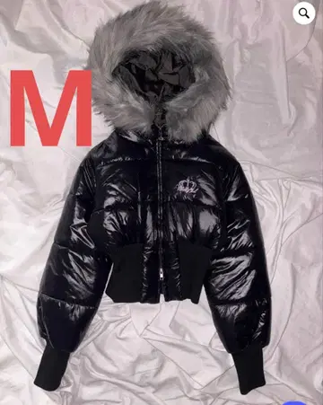 9090 girl Fur Hooded Puffer Jacket
