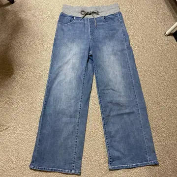 파시오네 와이드 팬츠 블루 40