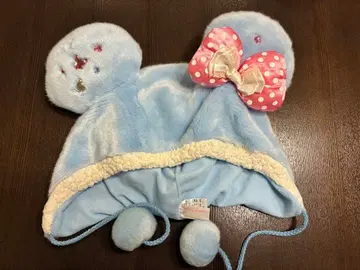 디즈니 팬캡 스카이블루 리본