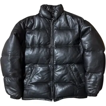 Schott 미국제 2140 소가죽 가죽 다운 자켓 블랙 38