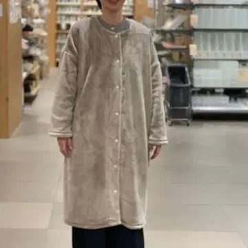 새상품급 무인양품 걸치면 담요 M