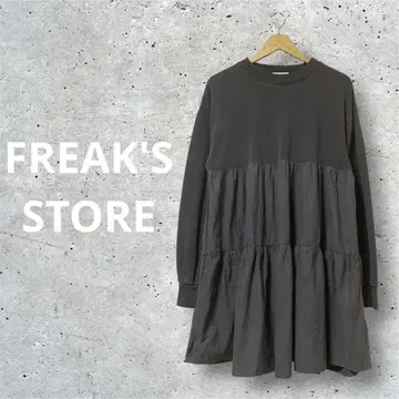 [ FREAK'S STORE ] 인기 도킹 티어드 맨투맨 원피스 F