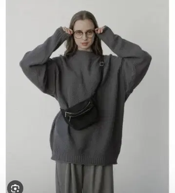 remer 그레이 니트 스웨터 M