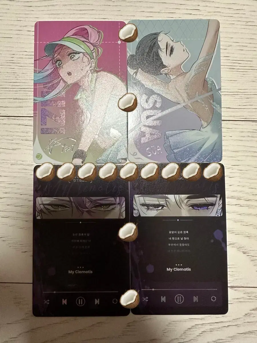 AESTHETE Sports au Miji Sua Clematis Photocard Poca Set