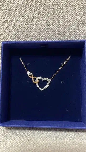 스와로브스키 인피니티 하트 로즈 골드