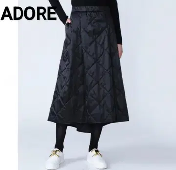 ADORE 어도어 LIMONTA 퀼팅 롱 스커트