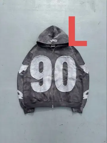 Numbering With Star Logo Zip Hoodie