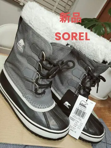 새상품 SOREL 스노우 부츠 워터프루프 그레이 여성용 23cm