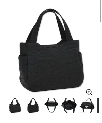 마리콴트 데이지 랜덤 퀼트 토트 (블랙)