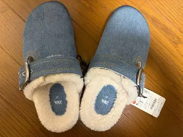 ZARA 데님 보아 샌들 사보 퍼