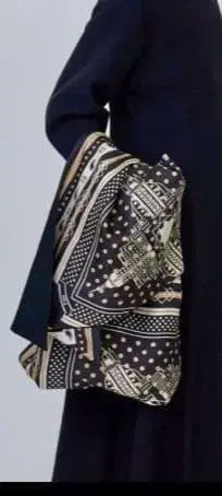 [ 새상품 ] manipuri 울 실크 콤비 머플러