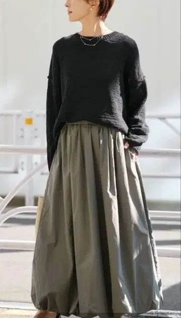 레리움/워셔블 벌룬 이지 스커트