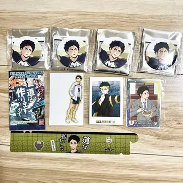 아카아시 케이지 캔뱃지 랜덤 스티커 파샤코레 스시로 콜라보 라벨