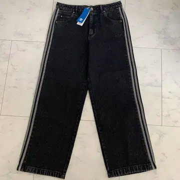 adidas 아디컬러 데님 쓰리 스트라이프 트랙 팬츠