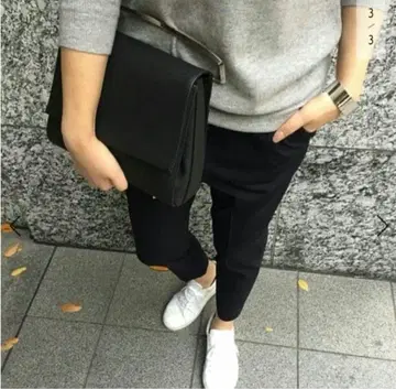 두지엠 클래스 ORIVAR SAT 울 턱 팬츠