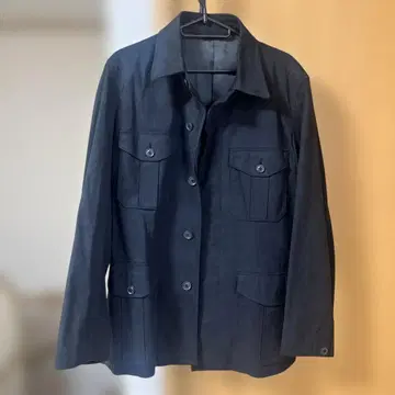 유니클로 스웨이드풍 아우터 블랙