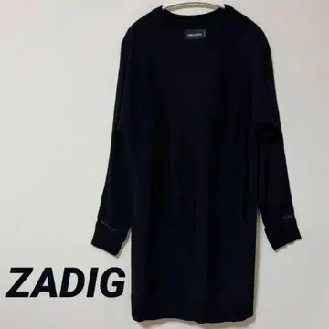 [ 미사용 새상품 ] ZADIG 니트 블랙 래글런 울100%