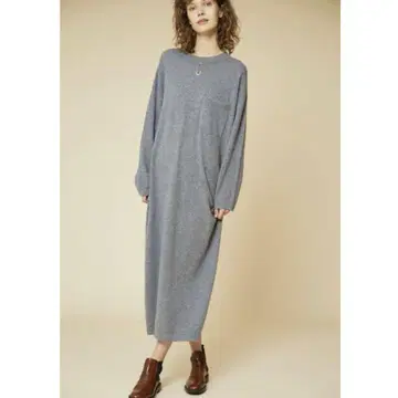 demylee ronherman 별주 캐시미어 니트 원피스 네이비