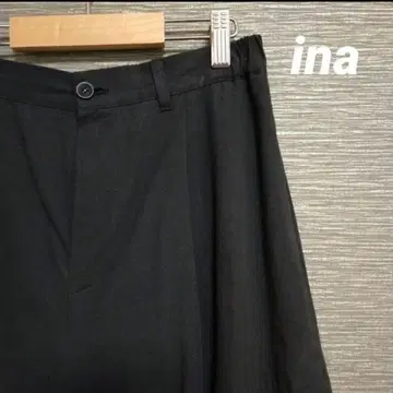 [새상품급] ina 이나 사이드 턱 코쿤 팬츠 블랙